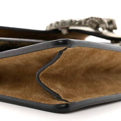 Gucci GG Supreme Monogram Suede Crystal Small Dionysus Shoulder Bag Beige Ebony Taupe 9 of 13