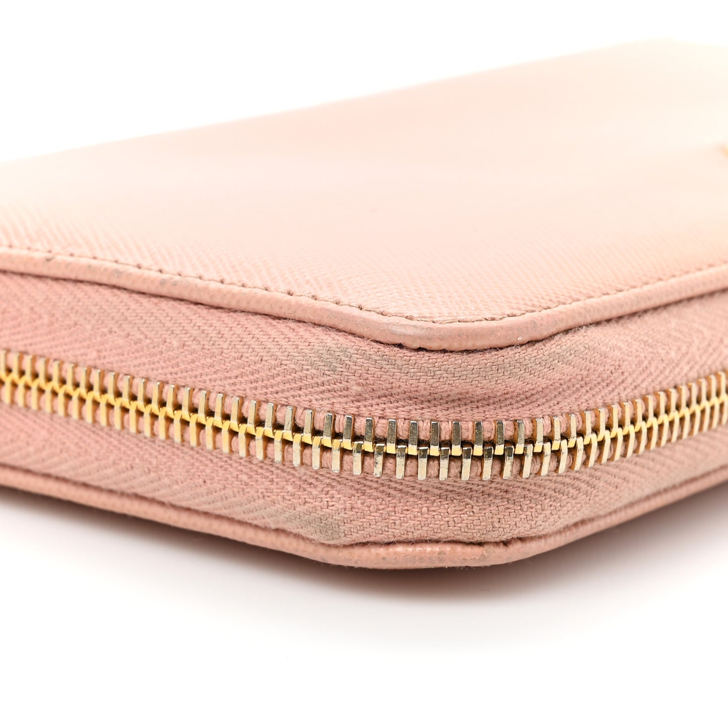 Saffiano Metal Zip Around Wallet Orchidea