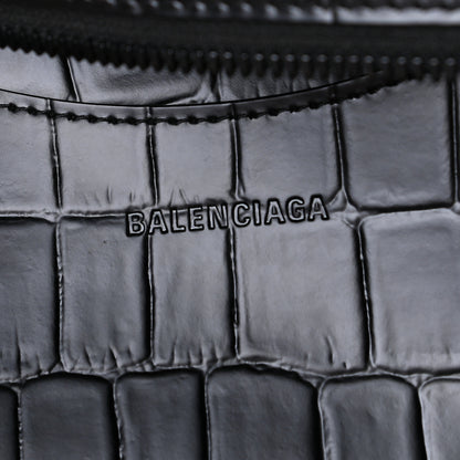 Balenciaga Semi Shiny Calfskin Crocodile Embossed Neo Classic Black Hardware S City Black 9 of 10