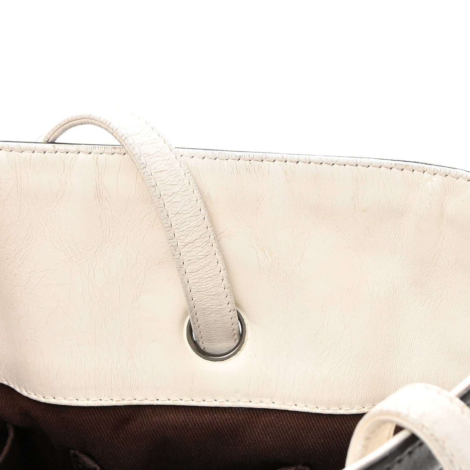 Chanel Lambskin Quilted CC Charm Tote White Multicolor 13 of 15