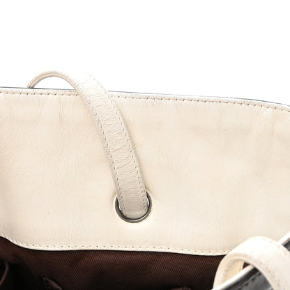 Chanel Lambskin Quilted CC Charm Tote White Multicolor 13 of 15