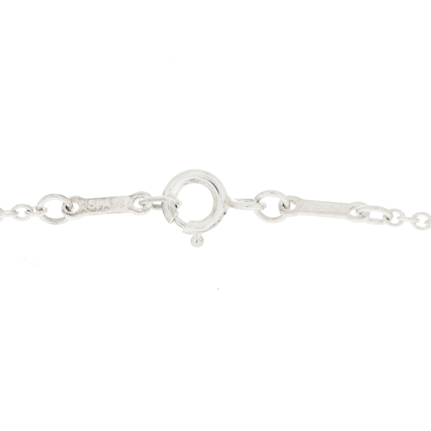 Tiffany Sterling Silver Elsa Peretti 3 Open Hearts Necklace 6 of 7