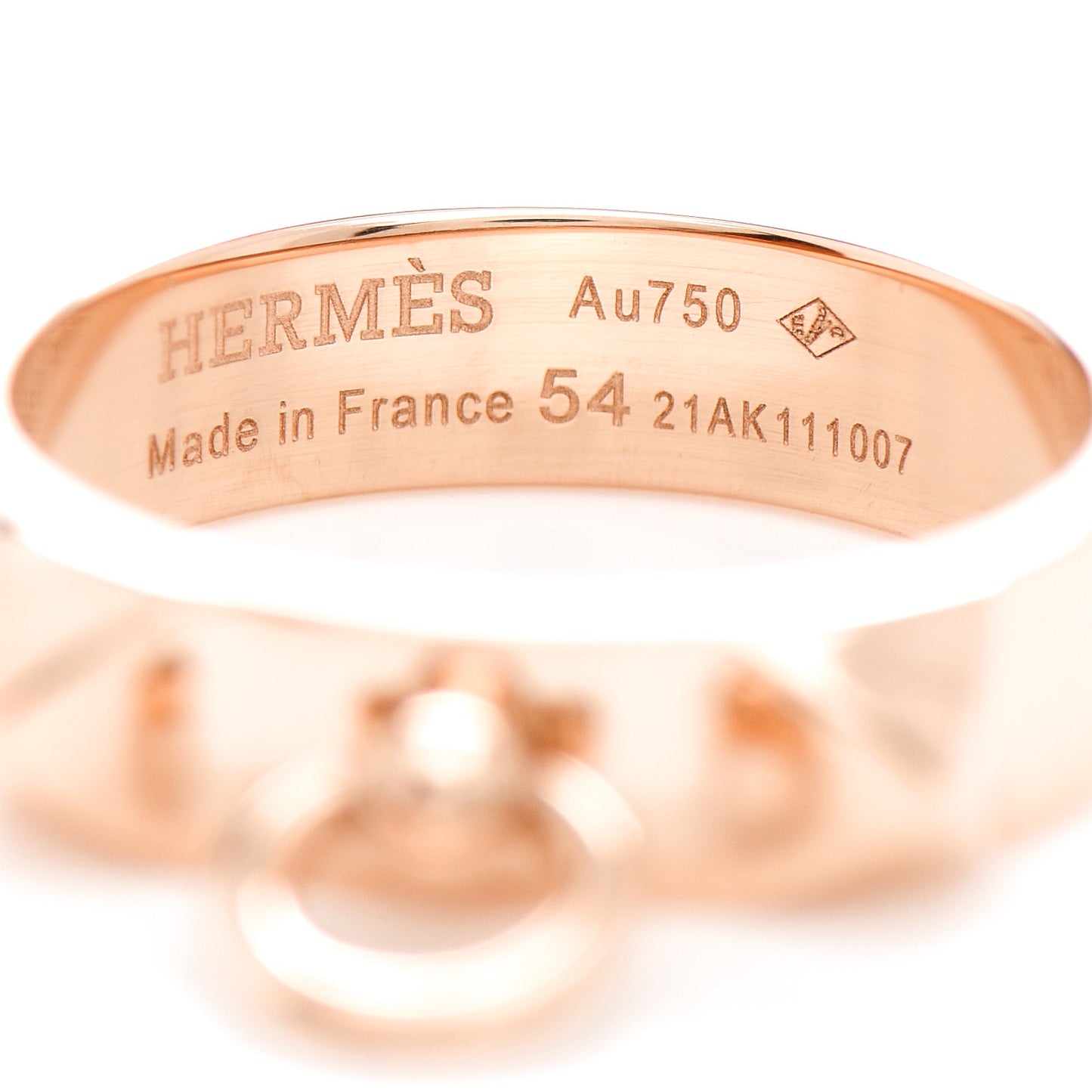 18K Rose Gold PM Collier De Chien Ring 54 7