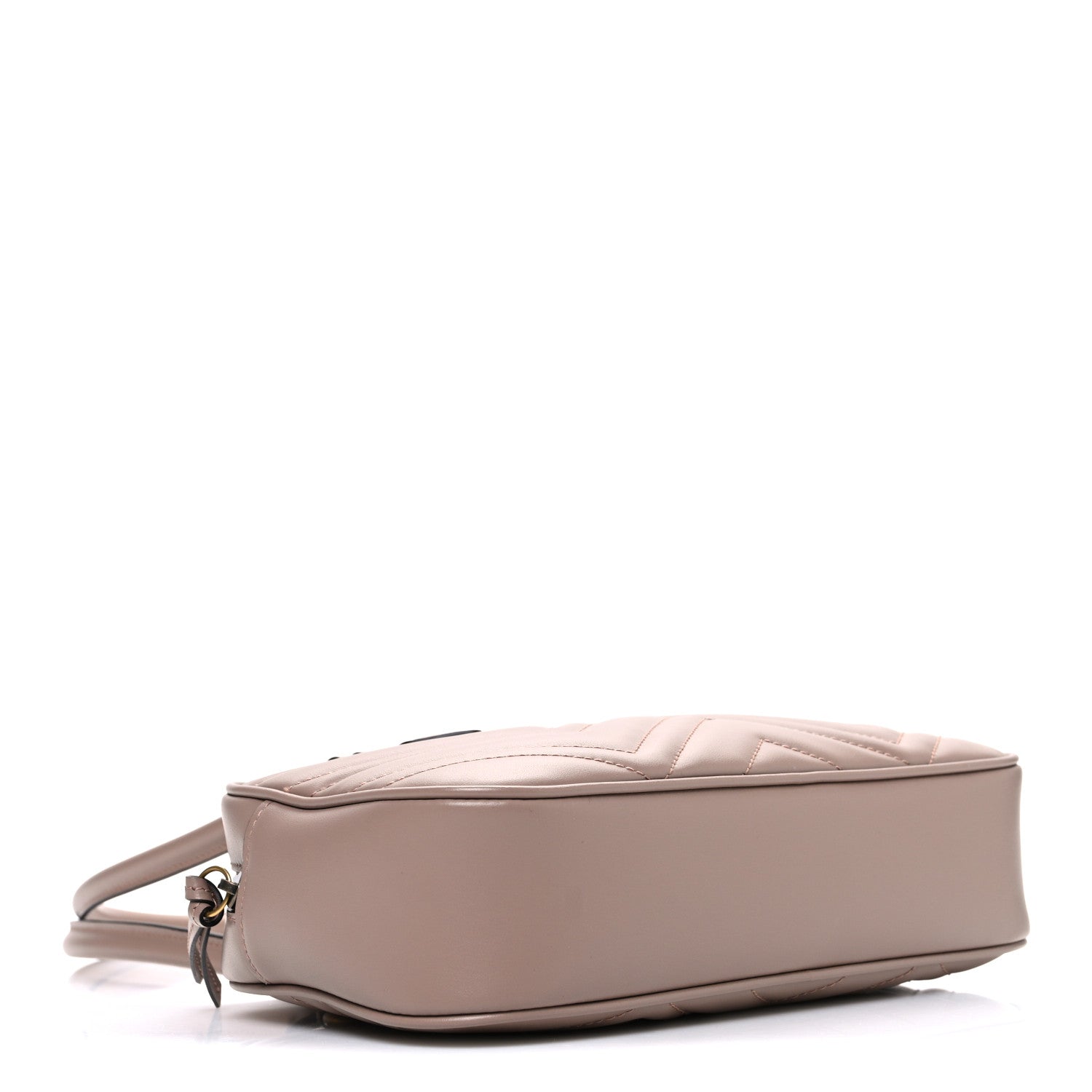 Gucci Calfskin Matelasse Small GG Marmont East West Shoulder Bag Porcelain Rose 4 of 10