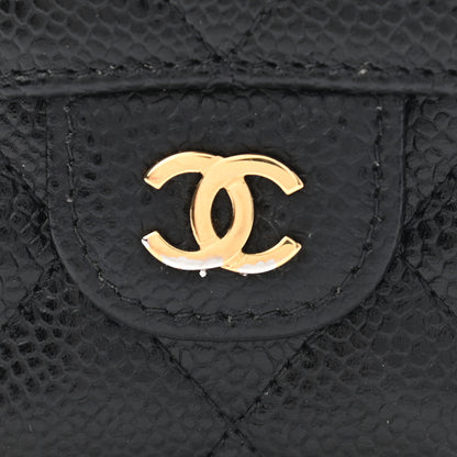 Chanel Caviar Quilted Compact Flap Wallet Black 8 of 8