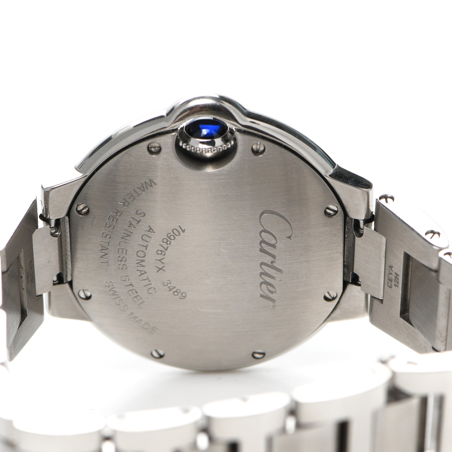 Cartier Stainless Steel 33mm Ballon Bleu De Cartier Automatic Watch 4 of 5