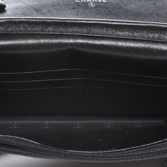 Leather Wallet On Chain WOC Black