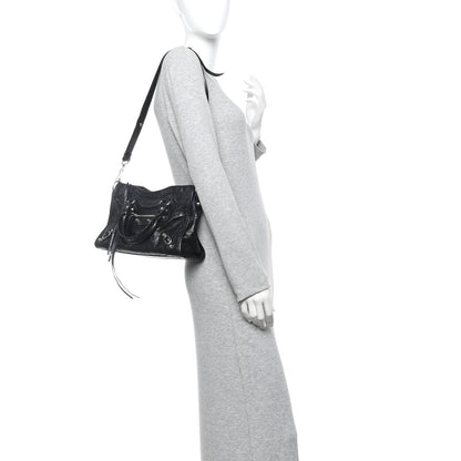 Balenciaga Agneau Arena Silver Hardware Small Le City Black 2 of 13