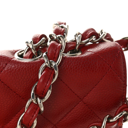 Chanel Caviar Quilted Jumbo Single Flap Dark Red 14 of 14