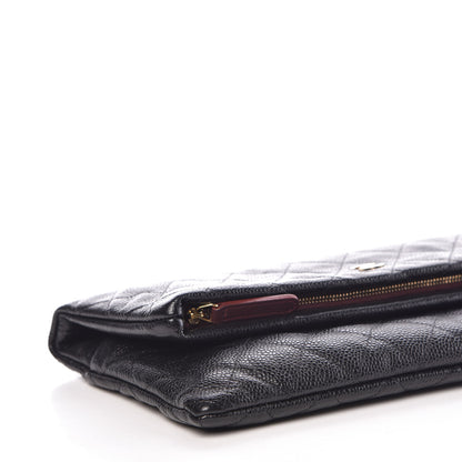 Chanel Caviar Quilted CC Beauty Clutch Black 9 of 11