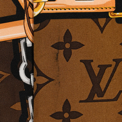 Louis Vuitton Silk Monogram Confidential Bandeau Brown 4 of 4