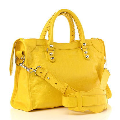 Balenciaga Agneau Classic Silver Hardware City S Jaune Soleil 2 of 9