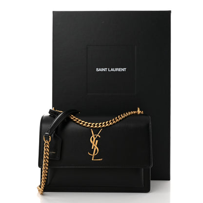 Saint Laurent Calfskin Medium Monogram Sunset Black 11 of 11