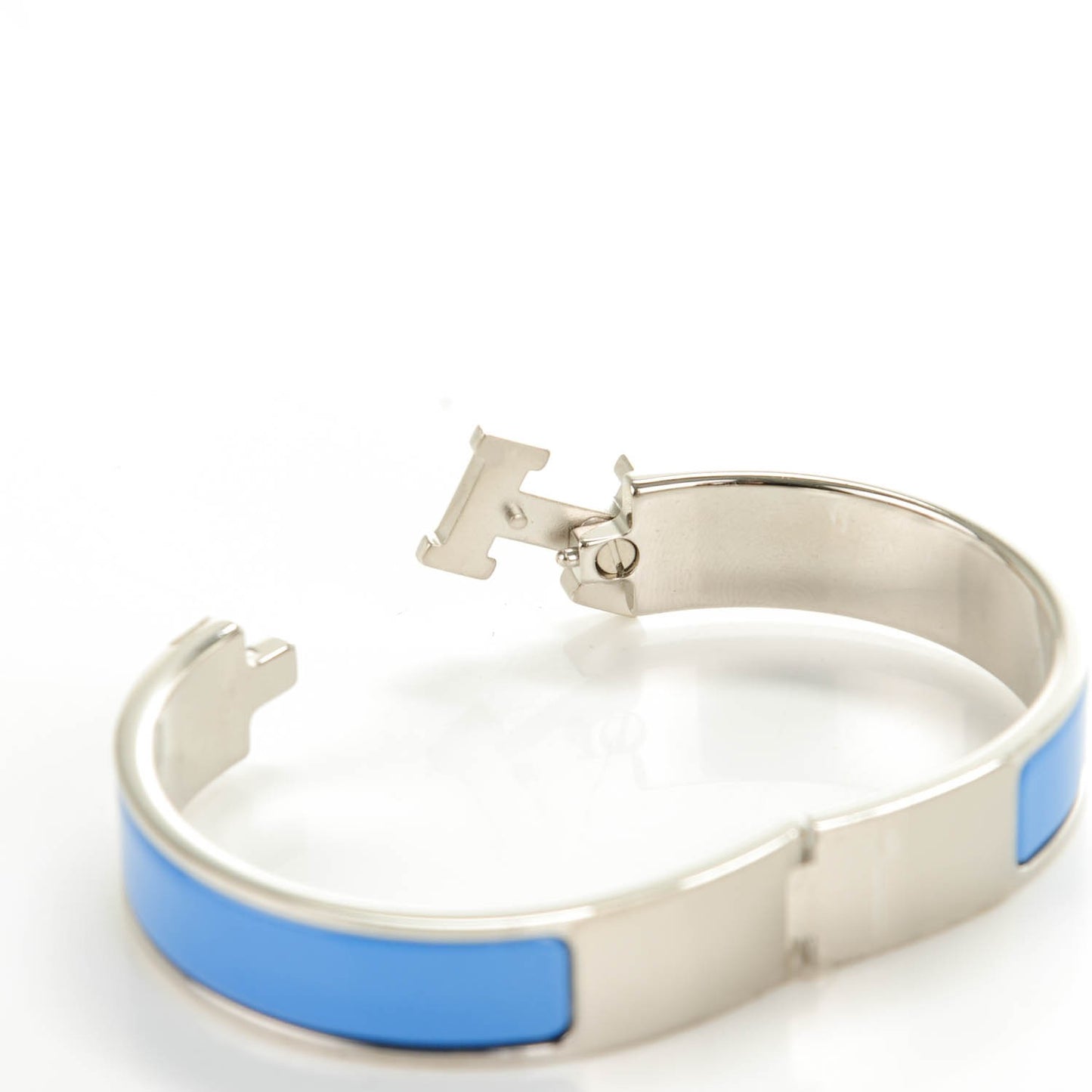 Enamel Narrow Clic Clac H Bracelet PM Bleu Transat