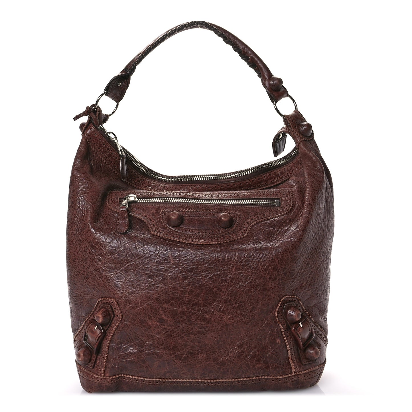 Agneau Giant Brogues Hardware Day Hobo Castagna