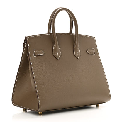 Hermes Epsom Birkin Sellier 25 Etoupe 3 of 10