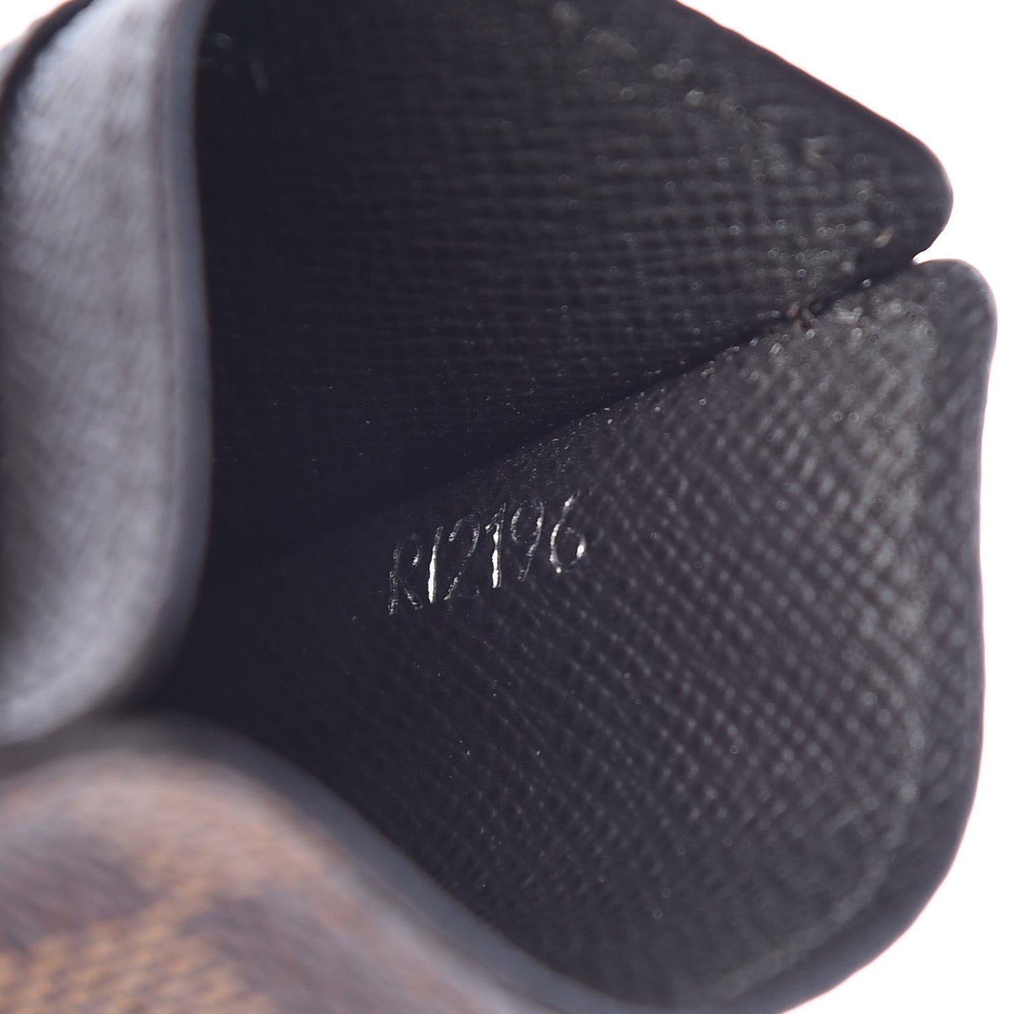 Damier Ebene Pince Card Holder Bill Clip