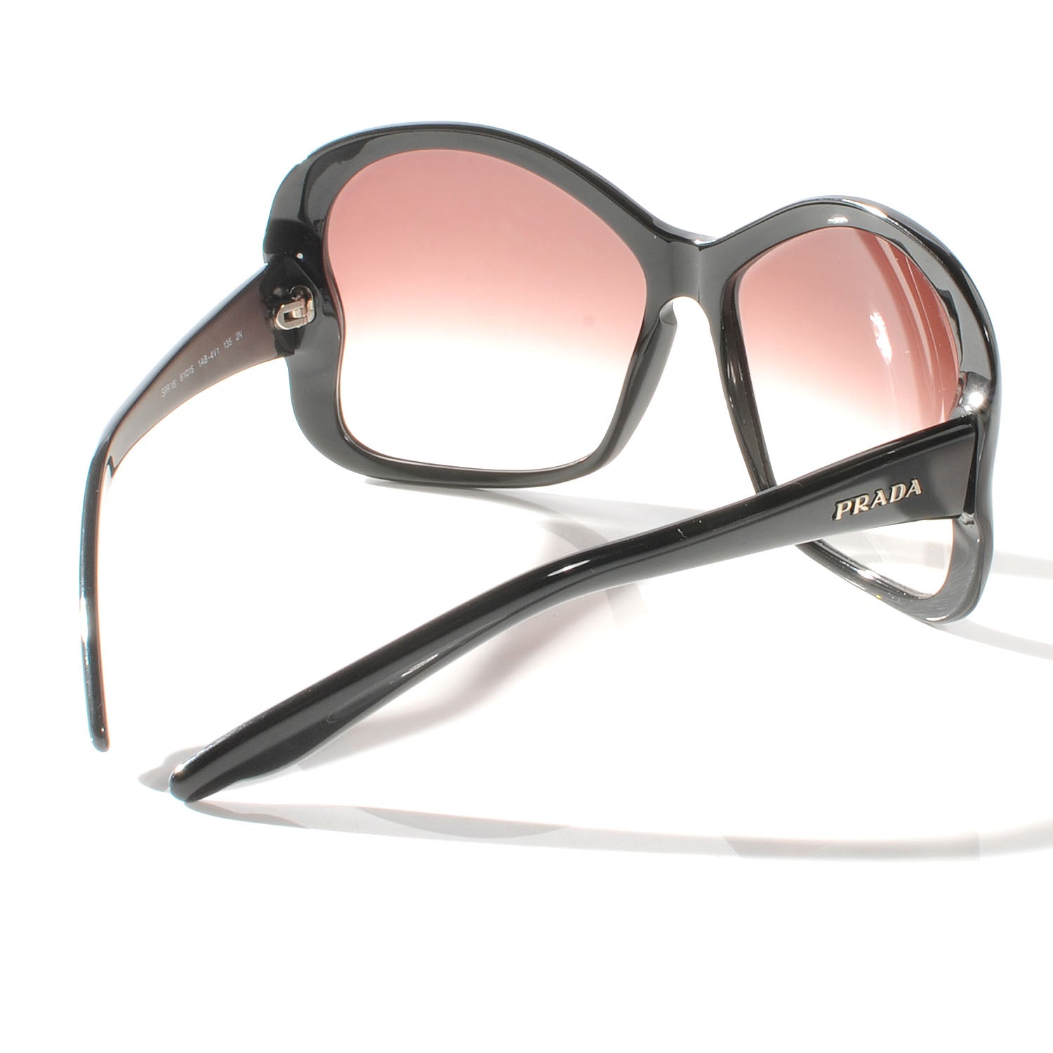 Prada Butterfly Frame Sunglasses SPR 18I Black 2 of 5