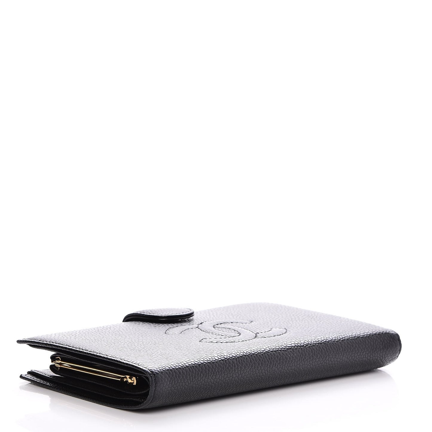 Caviar Timeless CC French Wallet Black