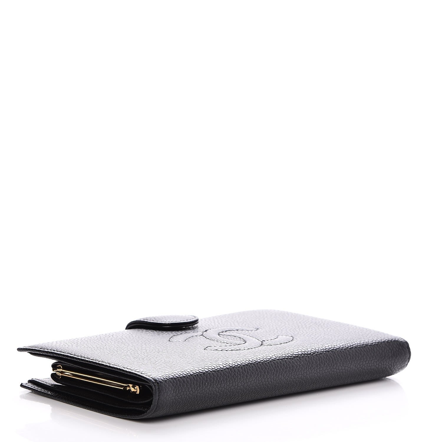 Chanel Caviar Timeless CC French Wallet Black 4 of 9