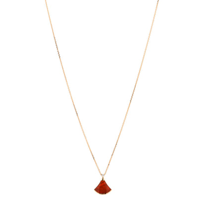 Bulgari 18K Rose Gold Diamond Carnelian Divas' Dream Pendant Necklace 1 of 3