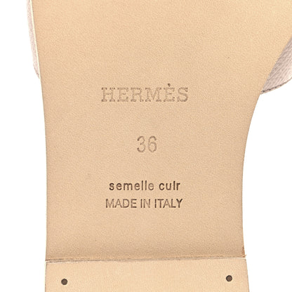 Hermes Epsom Oran Sandals 36 Rose Porcelaine 8 of 10