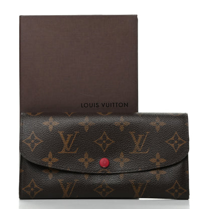 Louis Vuitton Monogram Emilie Wallet Red 7 of 7