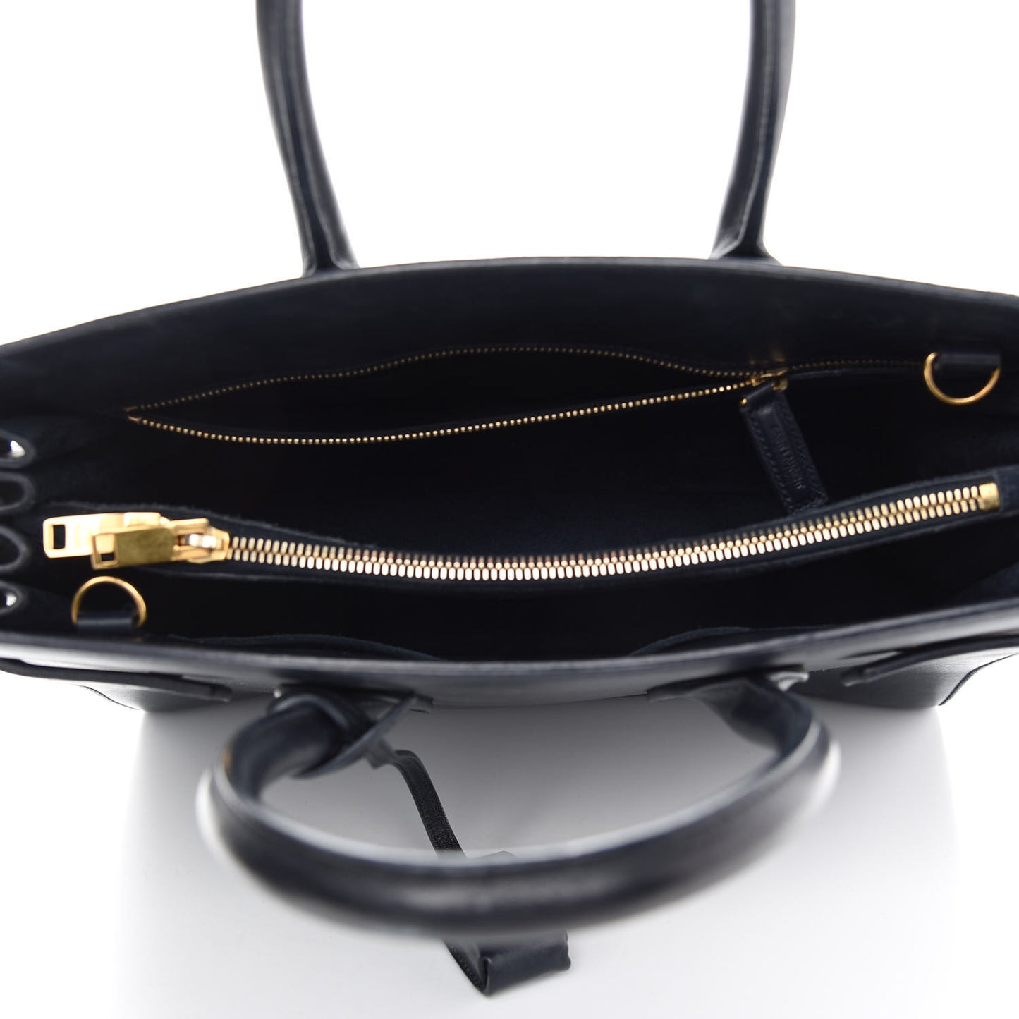 Calfskin Small Sac De Jour Black