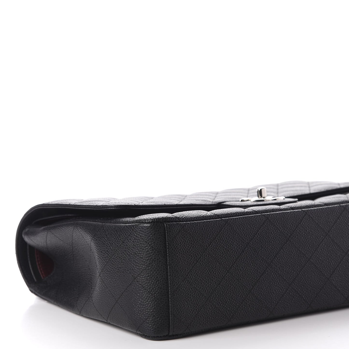 Caviar Quilted Maxi Double Flap Black