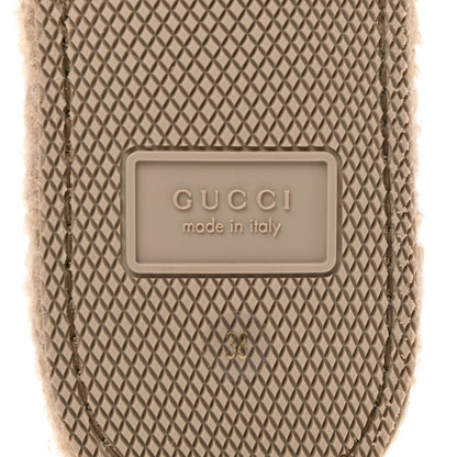 Gucci Nappa Wool Womens Fria Slippers 38 Skin Rose Butterscotch 6 of 9