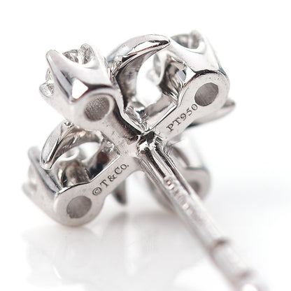 Tiffany Platinum Diamond Schlumberger Lynn Earrings 4 of 5