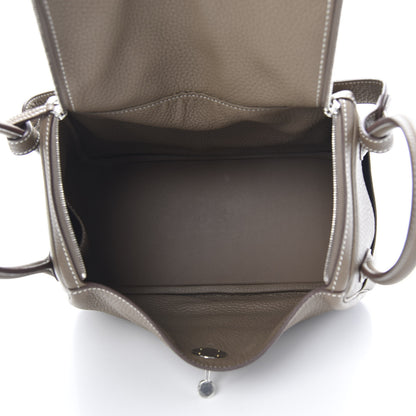 Hermes Taurillon Clemence Lindy 26 Etoupe 5 of 11