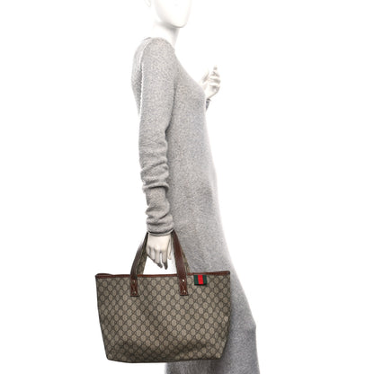 Gucci GG Plus Monogram Medium Signature Web Loop Tote Brown 2 of 10