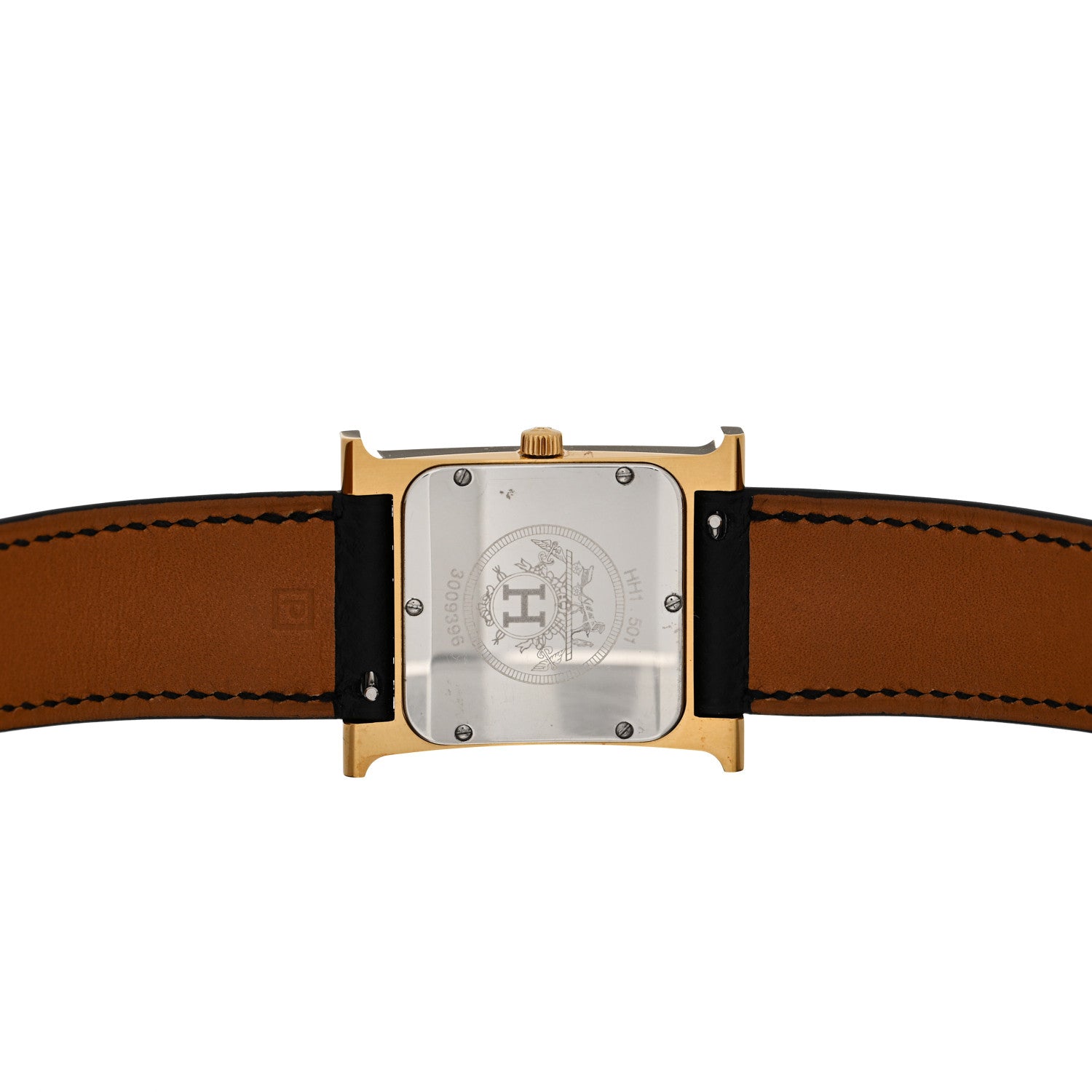 Hermes Stainless Steel Epsom 26mm Heure H Hour Quartz Watch Noir 4 of 5
