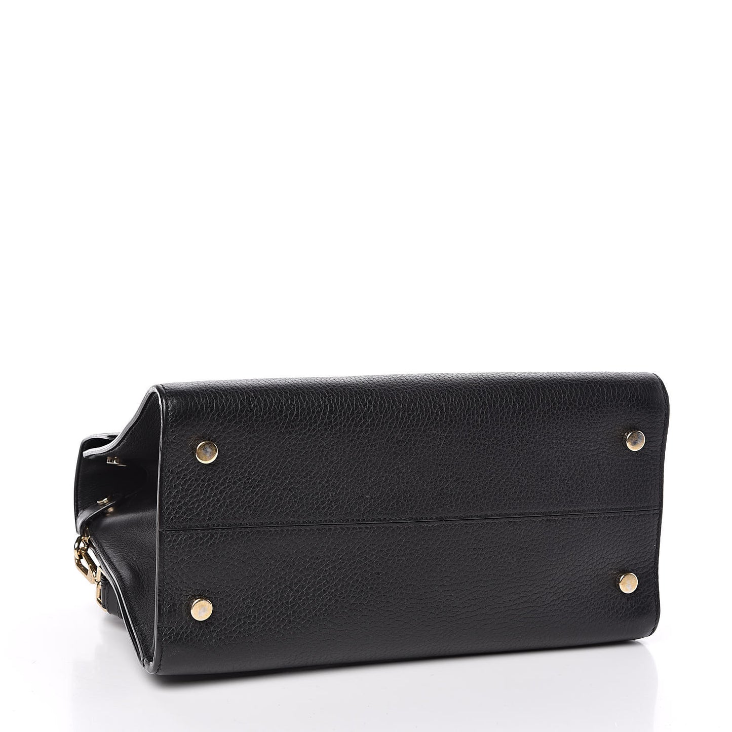 Grained Calfskin Medium Diorever Flap Black