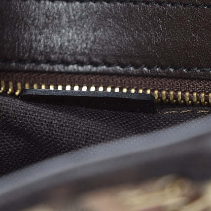 Burberry Haymarket Check Metal Stitch Lowry Dark Brown 8 of 24