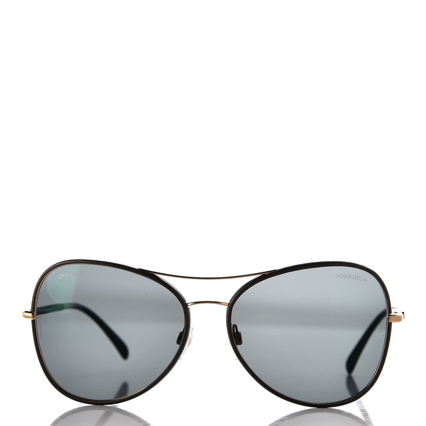 Metal Lambskin Pilot Fall Sunglasses 4227-Q Green