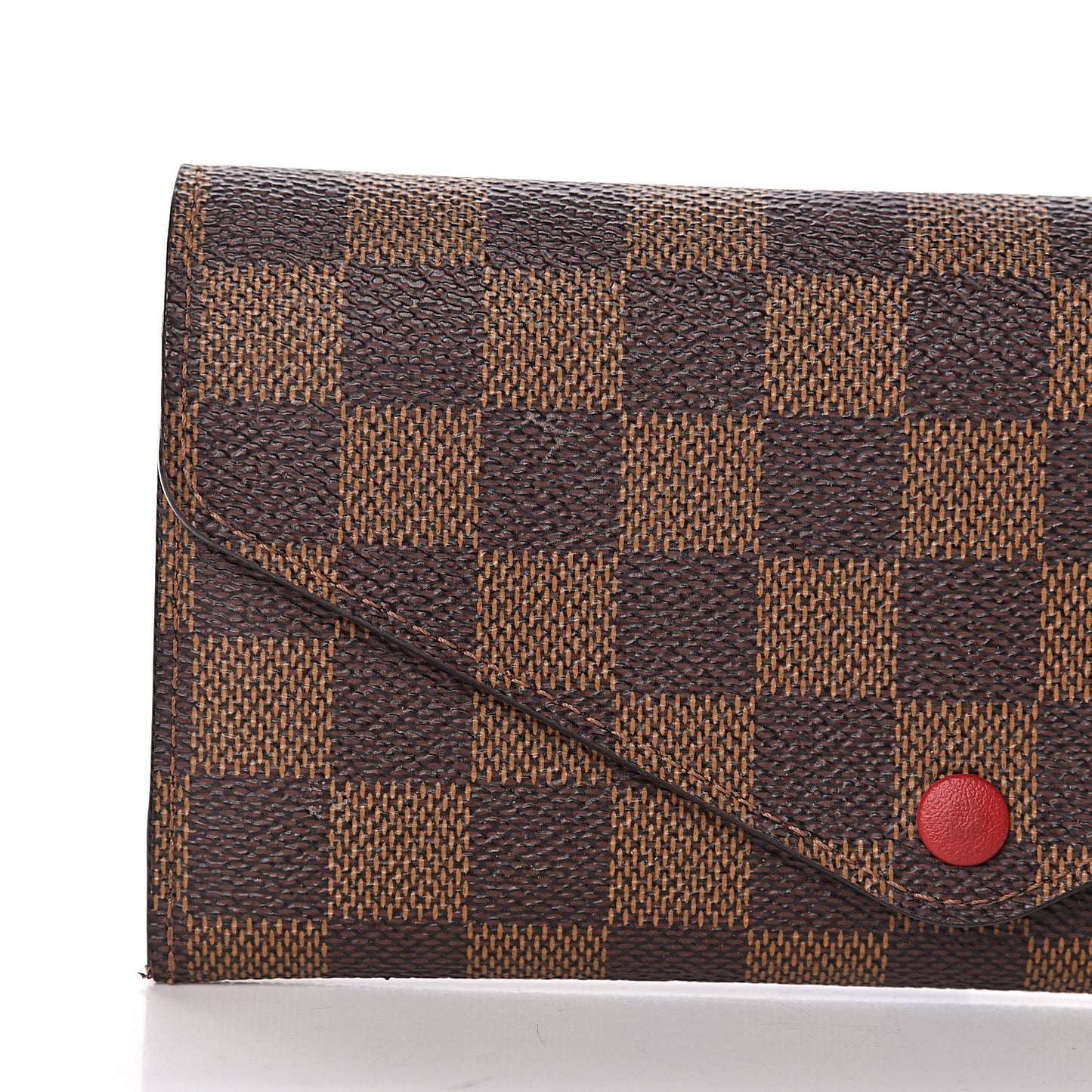 Damier Ebene Josephine Wallet Red