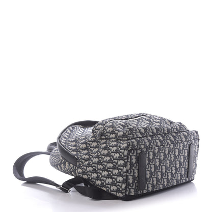Christian Dior Oblique Calfskin Rider Backpack Beige Black 3 of 9