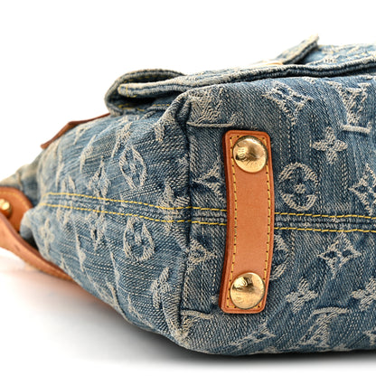 Louis Vuitton Monogram Denim Baggy PM Blue 8 of 11