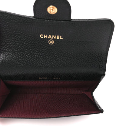 Chanel Caviar Quilted Flap Card Holder Black 5 of 11