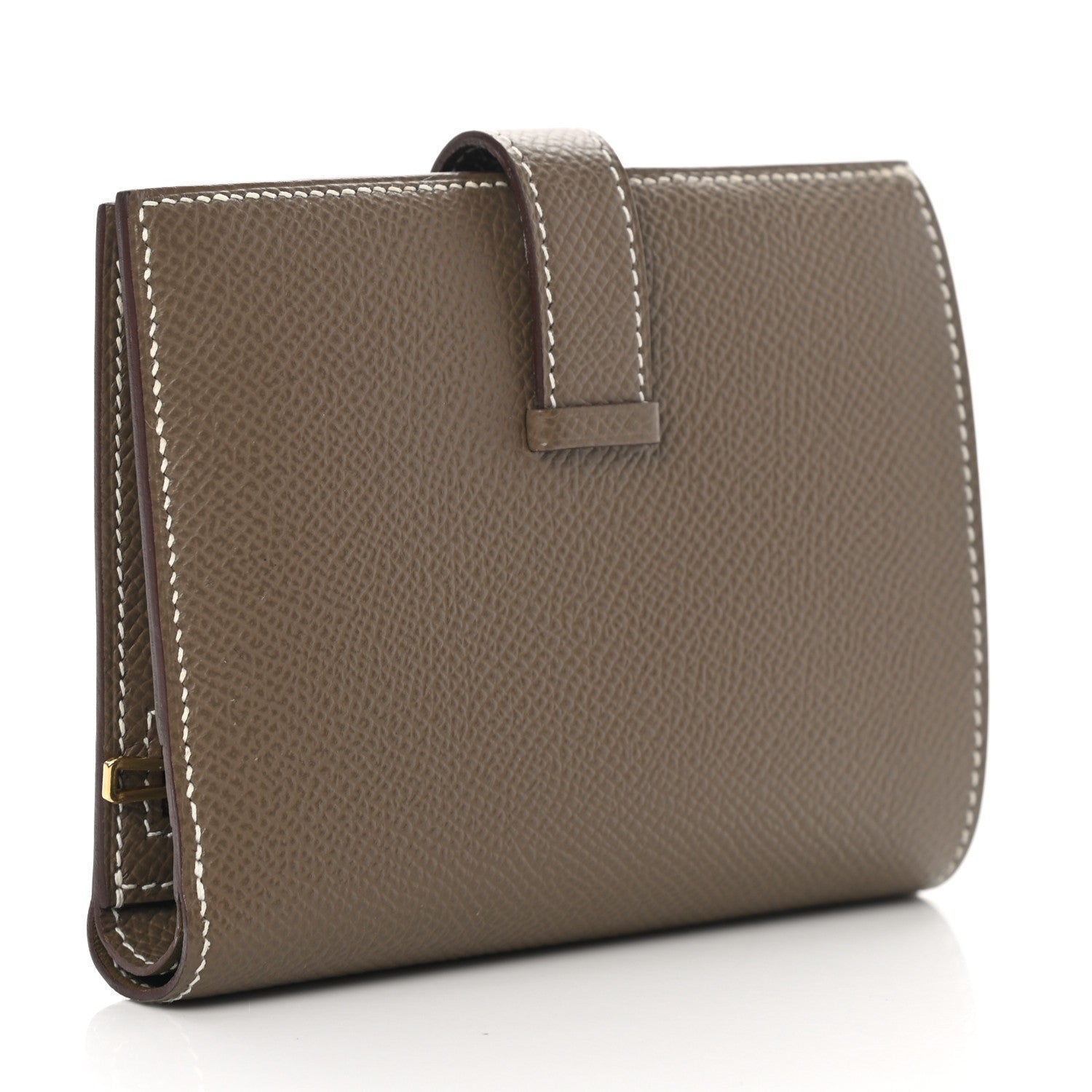 Hermes Epsom Bearn Compact Wallet Etoupe 3 of 9