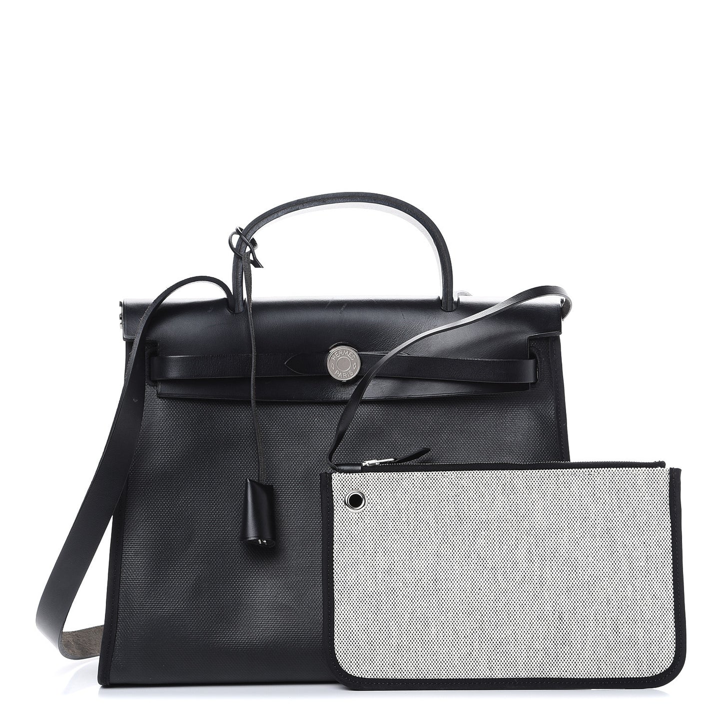 Toile H Berline Vache Hunter Herbag Zip PM 31 Black Ecru