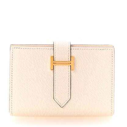 Hermes Chevre Mysore Mini Bearn Wallet Nata 1 of 6