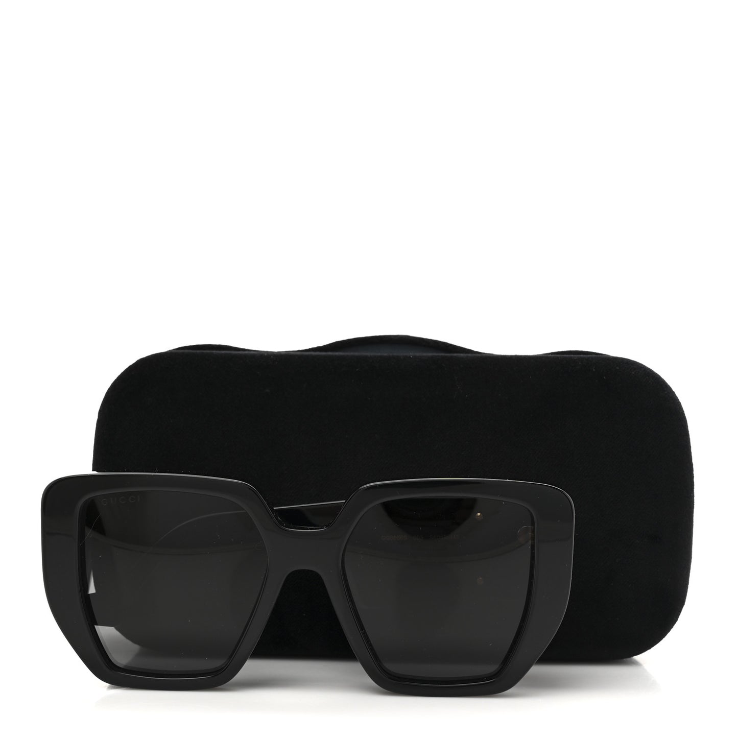 Acetate Square Frame Sunglasses GG0956S Black