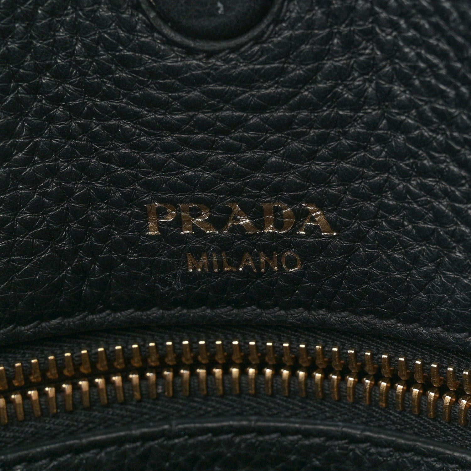Prada Vitello Daino Pocket Shopping Tote Black 6 of 12