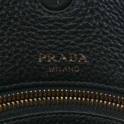 Prada Vitello Daino Pocket Shopping Tote Black 6 of 12