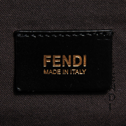 Fendi Zucchino Spalmati Vitello Medium Chiusura Tote Black 8 of 10