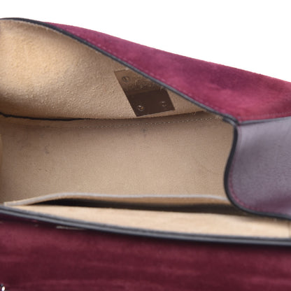 Chloe Suede Smooth Calfskin Drew Shoulder Bag Dark Purple 5 of 7
