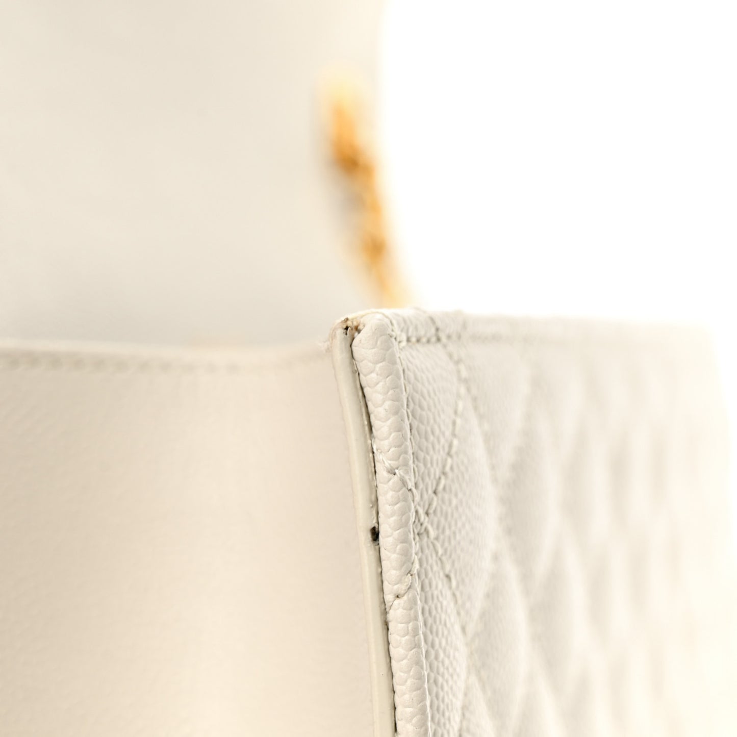 Grain De Poudre Textured Mixed Matelasse Medium Triquilt Monogram Satchel Porcellana